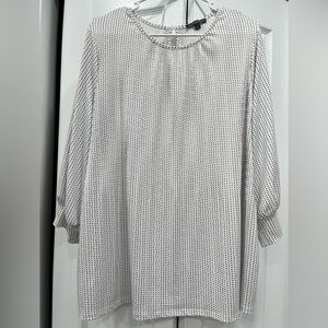 Adrianna Papell Black and White Blouse